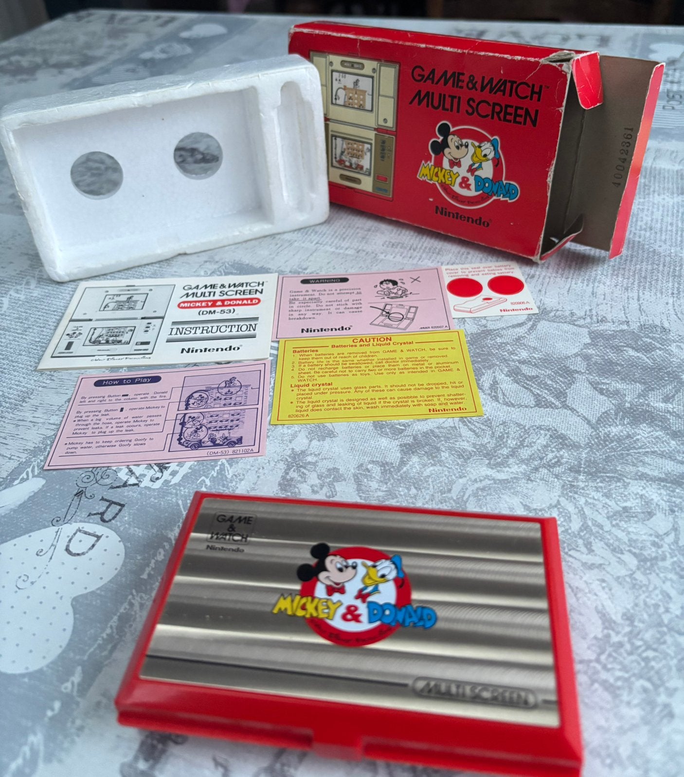 Nintendo Game&Watch Mickey&Donald DM-53 Compleet CIB 1982, Ophalen of Verzenden, Zo goed als nieuw