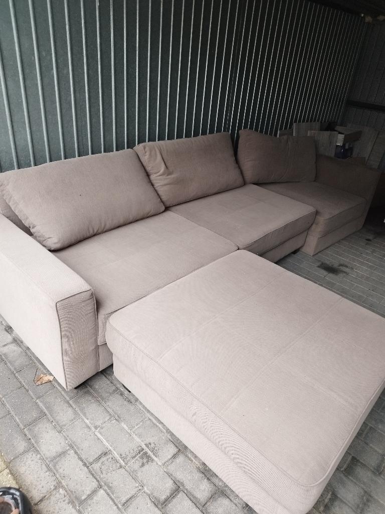 Modulaire zetel - Beige / Bruin, Huis en Inrichting, Ophalen, Kunststof, Gebruikt, 100 tot 125 cm