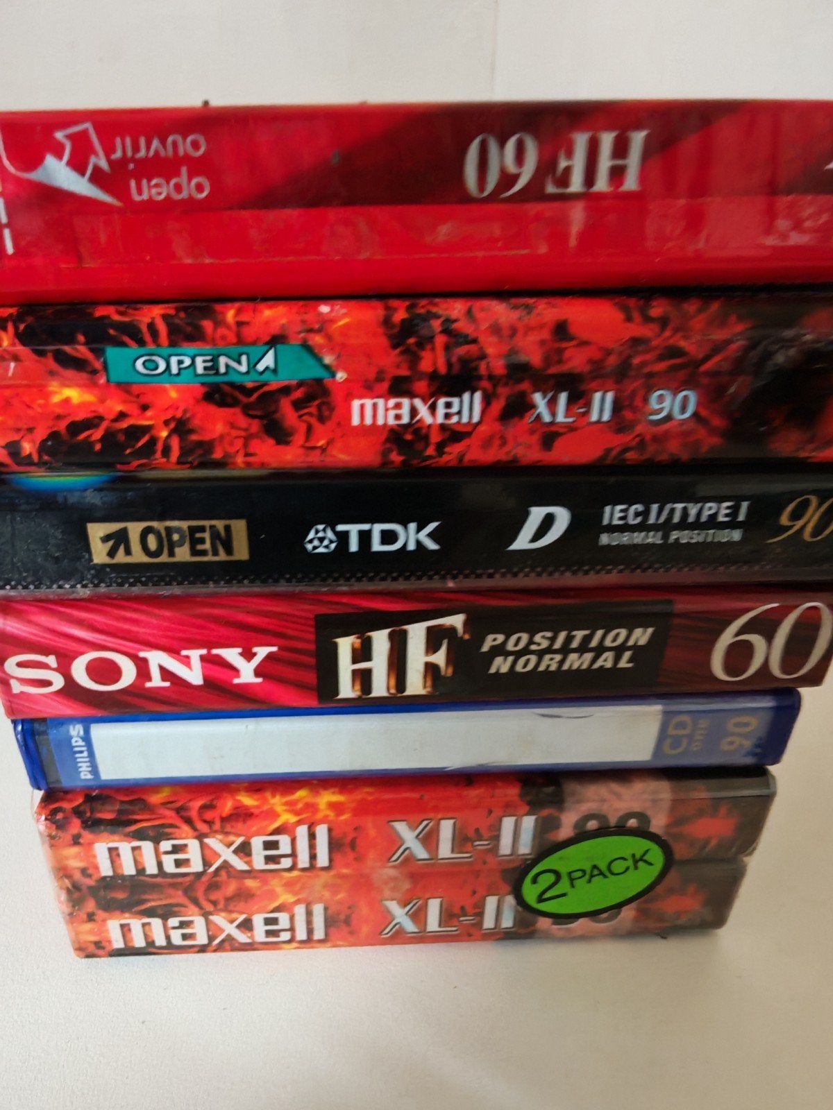 Set lege cassettes, Ophalen