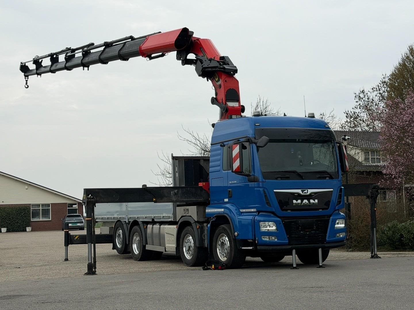 MAN TGS 35.510 8x2!EURO 6 PALFINGER 58002 TEC LIER!TOP!2021!, Auto's, Vrachtwagens, Euro 6, Blauw, Bedrijf, Handgeschakeld