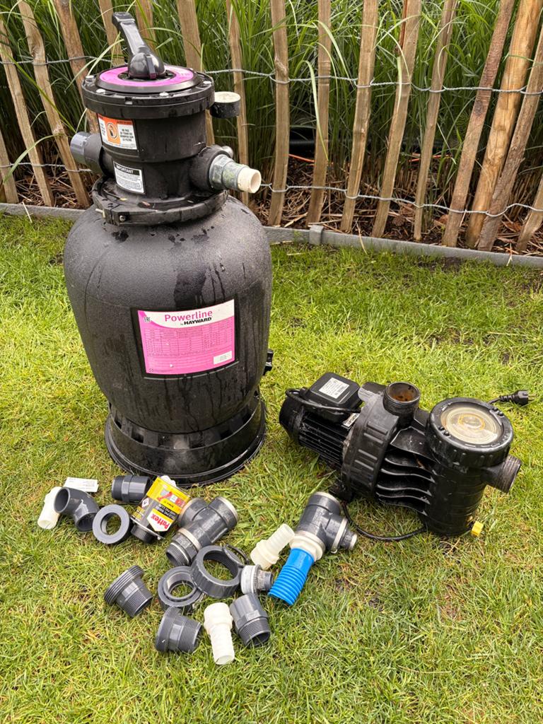 Zwembad pomp en zandfilter, Tuin en Terras, Zwembad-toebehoren, Ophalen, Zo goed als nieuw