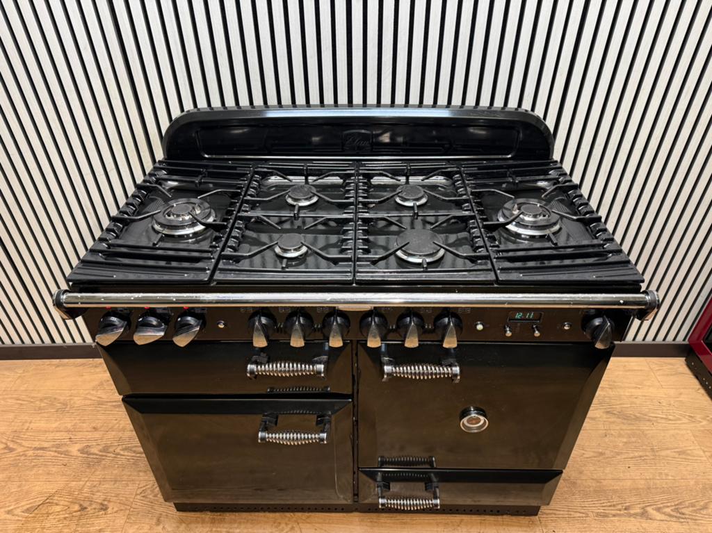 Luxe Falcon Elan zwart hoogglans met 3 ovens 110 cm, Electroménager, Fours, Enlèvement ou Envoi, Comme neuf, Air chaud, 60 cm ou plus