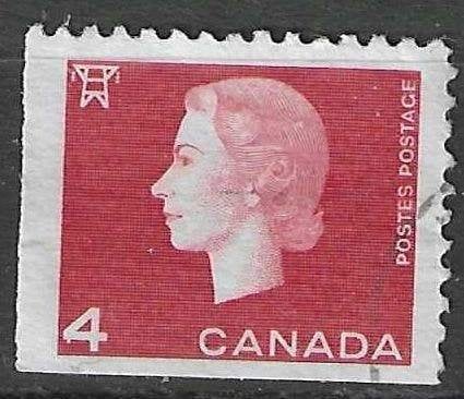 Canada 1962-1963 - Yvert 331 LO - Koningin Elisabeth II (ST), Verzenden, Gestempeld