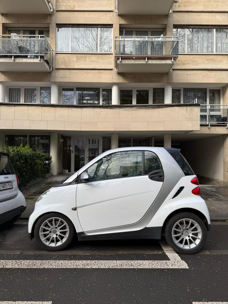 Smart Fortwo, Auto's, Smart, Stof, Wit, Grijs, 2 zetels