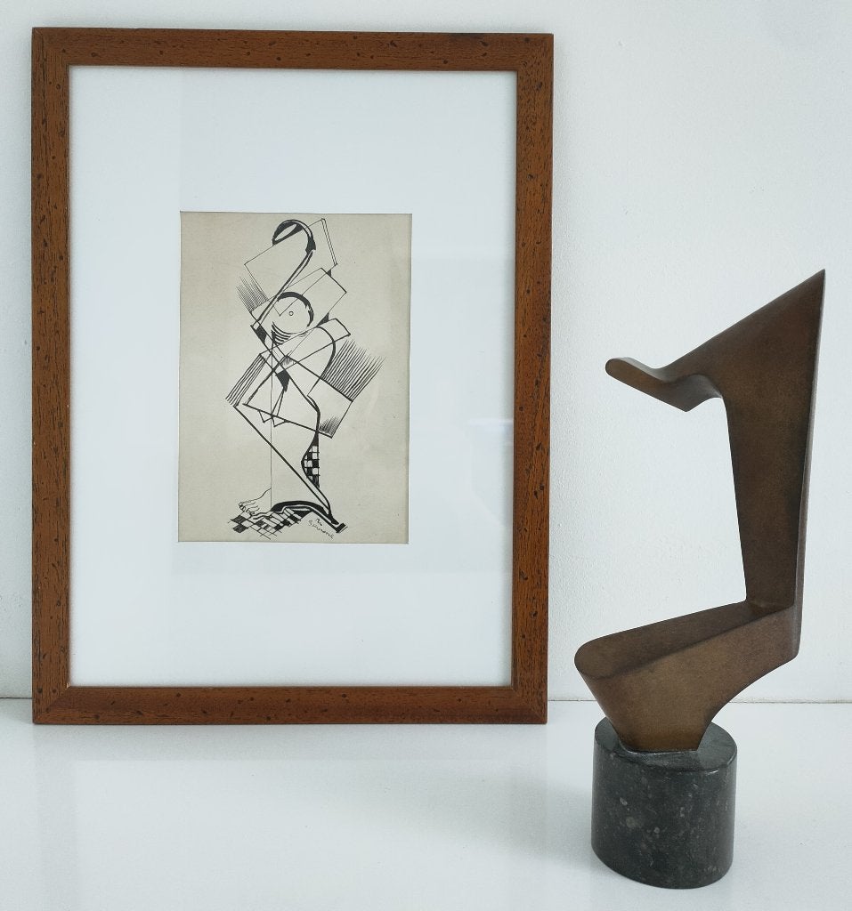 THEO BEERENDONK (1905-1979) /(Dessin)ENCRE DE CHINE, Antiquités & Art, Enlèvement