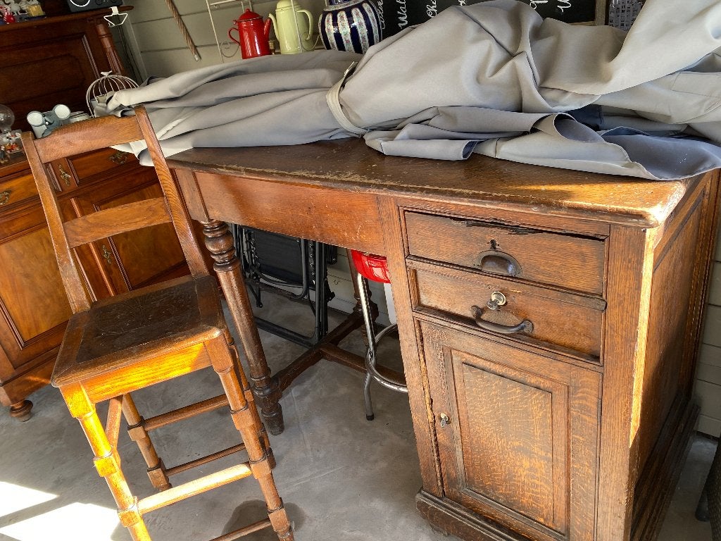 bureel + stoel, Huis en Inrichting, Ophalen, Gebruikt