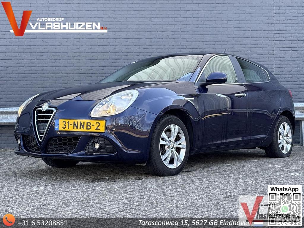 Alfa Romeo Giulietta 1.4 T Distinctive | Climate | Cruise |, Auto's, Alfa Romeo, Zwart, Blauw, Bedrijf, Start-stop-systeem