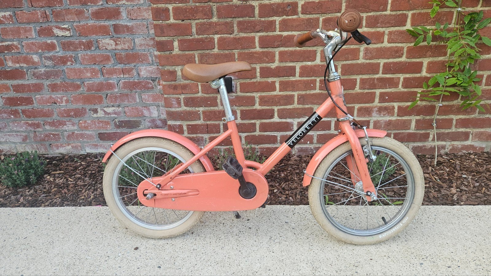 Veloretti 16 inch oranje/zalm, Fietsen en Brommers, Fietsen | Meisjes, Ophalen, 16 inch