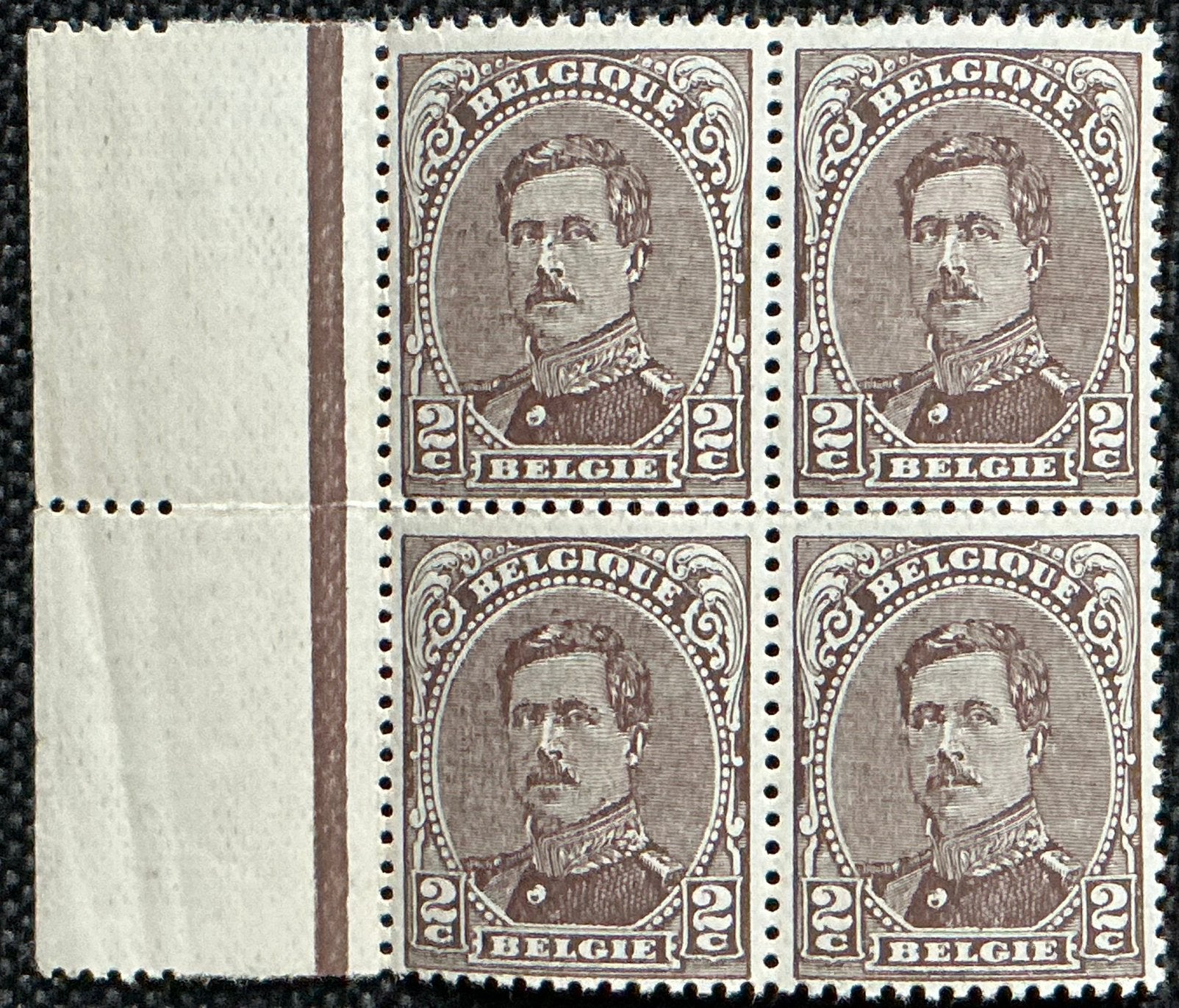 LOT A207. COB: 136 Ba. ALBERT I. Type lll. MNH. Bloc., Neuf, Enlèvement ou Envoi, Non oblitéré, Gomme originale