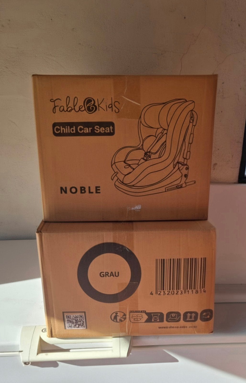 fablekids autostoel, Ophalen