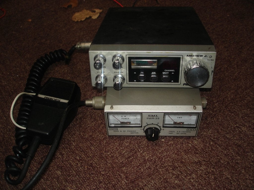 CB-President Andrew J. 40 kanalen &SML swr-25vermogensmeter, Telecommunicatie, Zenders en Ontvangers, Ophalen, Gebruikt, Zender en Ontvanger
