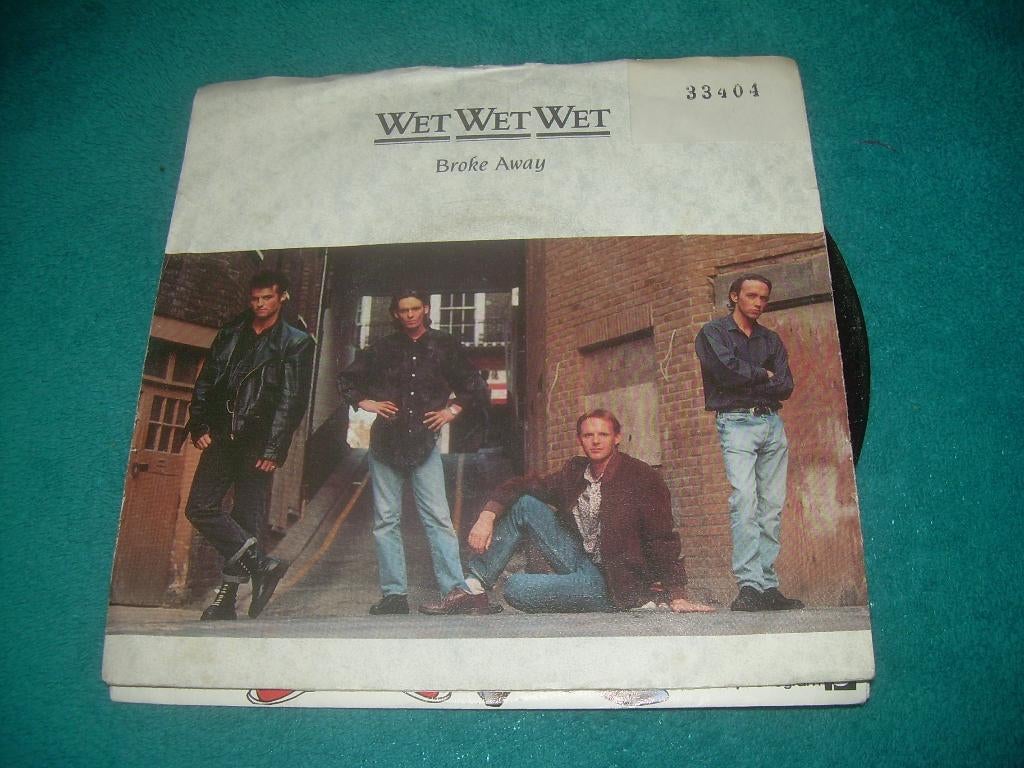 45 T SINGLE - Wet Wet Wet ‎– Broke Away, Cd's en Dvd's, Vinyl Singles, 7 inch, Ophalen of Verzenden, Pop, Single