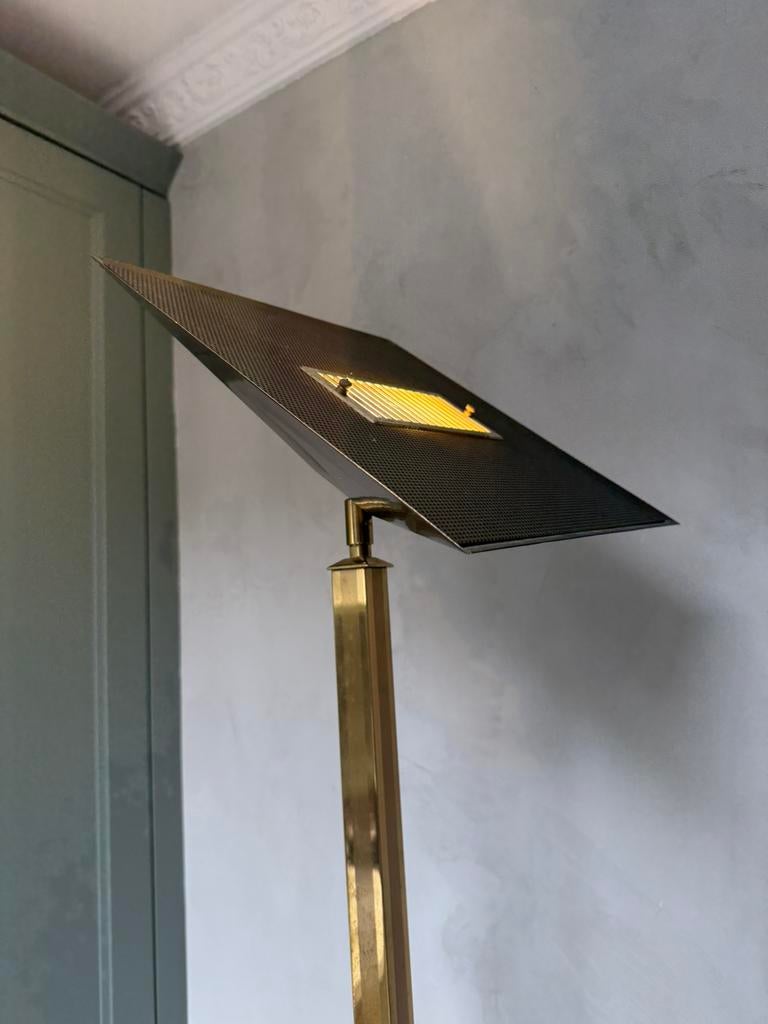 Vintage Deknudt vloerlamp lamp jaren 70 koper, Antiek en Kunst, Ophalen