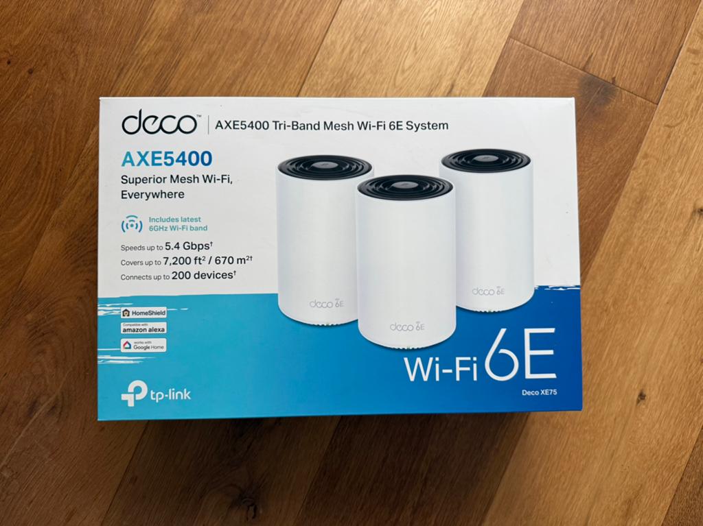 Mesh TP-link Deco AXE5400, Computers en Software, WiFi-versterkers, Ophalen, Zo goed als nieuw