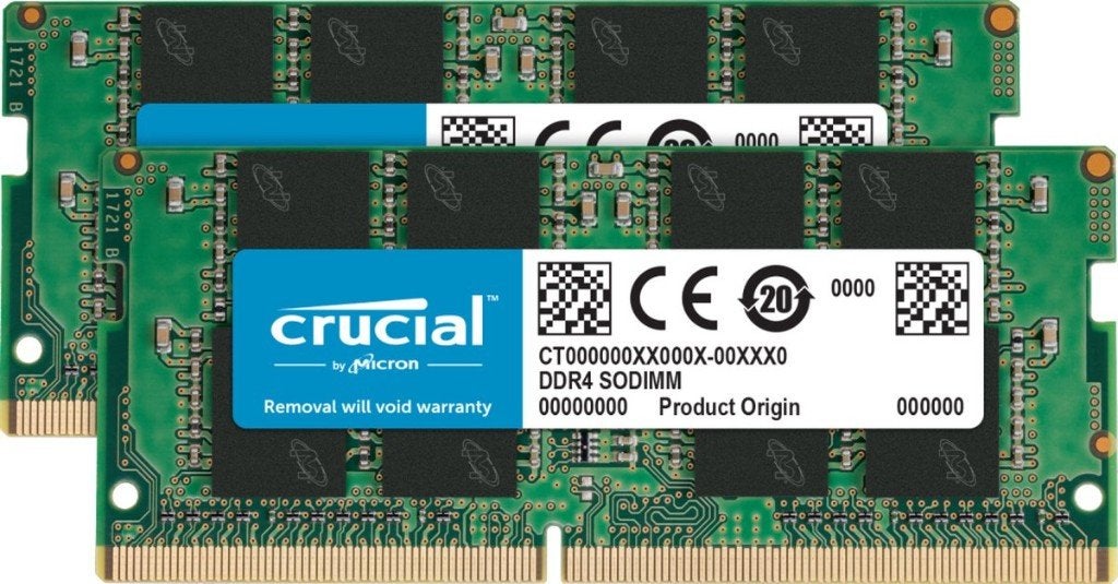 Crucial DDR4 SO-DIMM 32 GB: kit 2 x 16GB - 260-PIN 3200 MHz, Computers en Software, RAM geheugen, 32 GB, DDR4, Ophalen of Verzenden