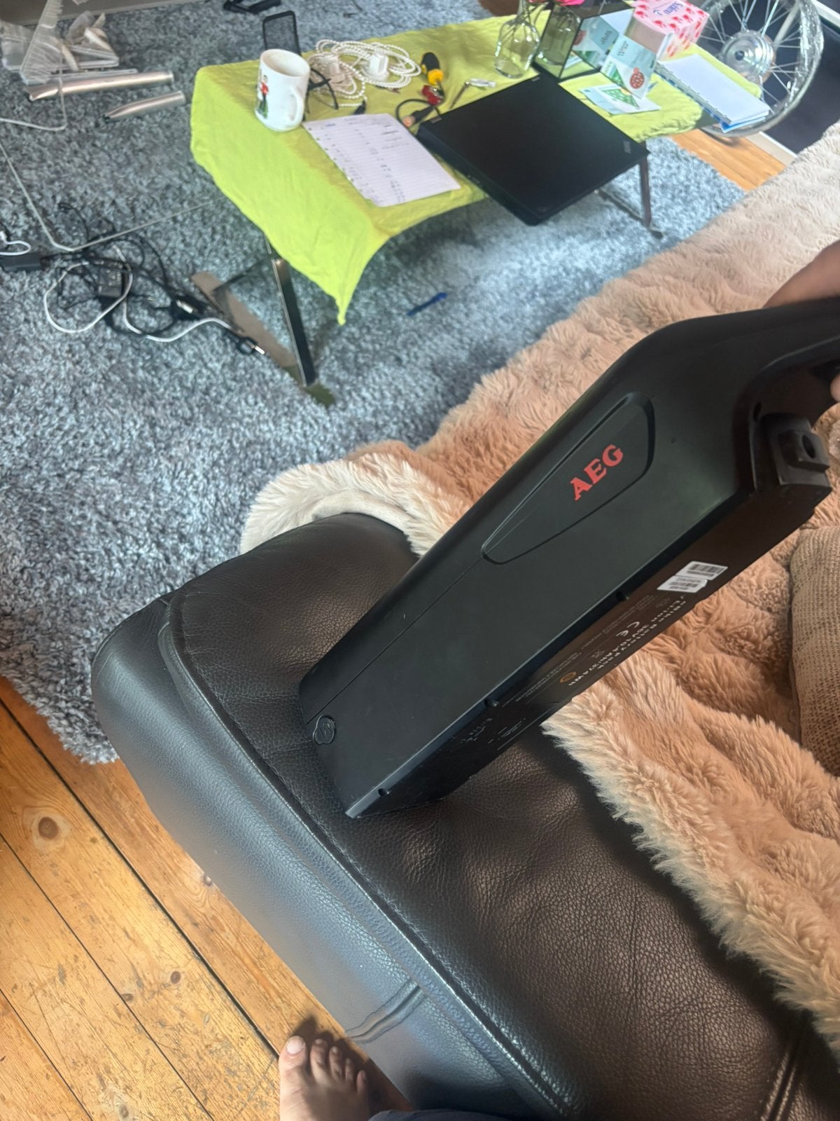 Batterij Fiets AEG, Ophalen, Zo goed als nieuw