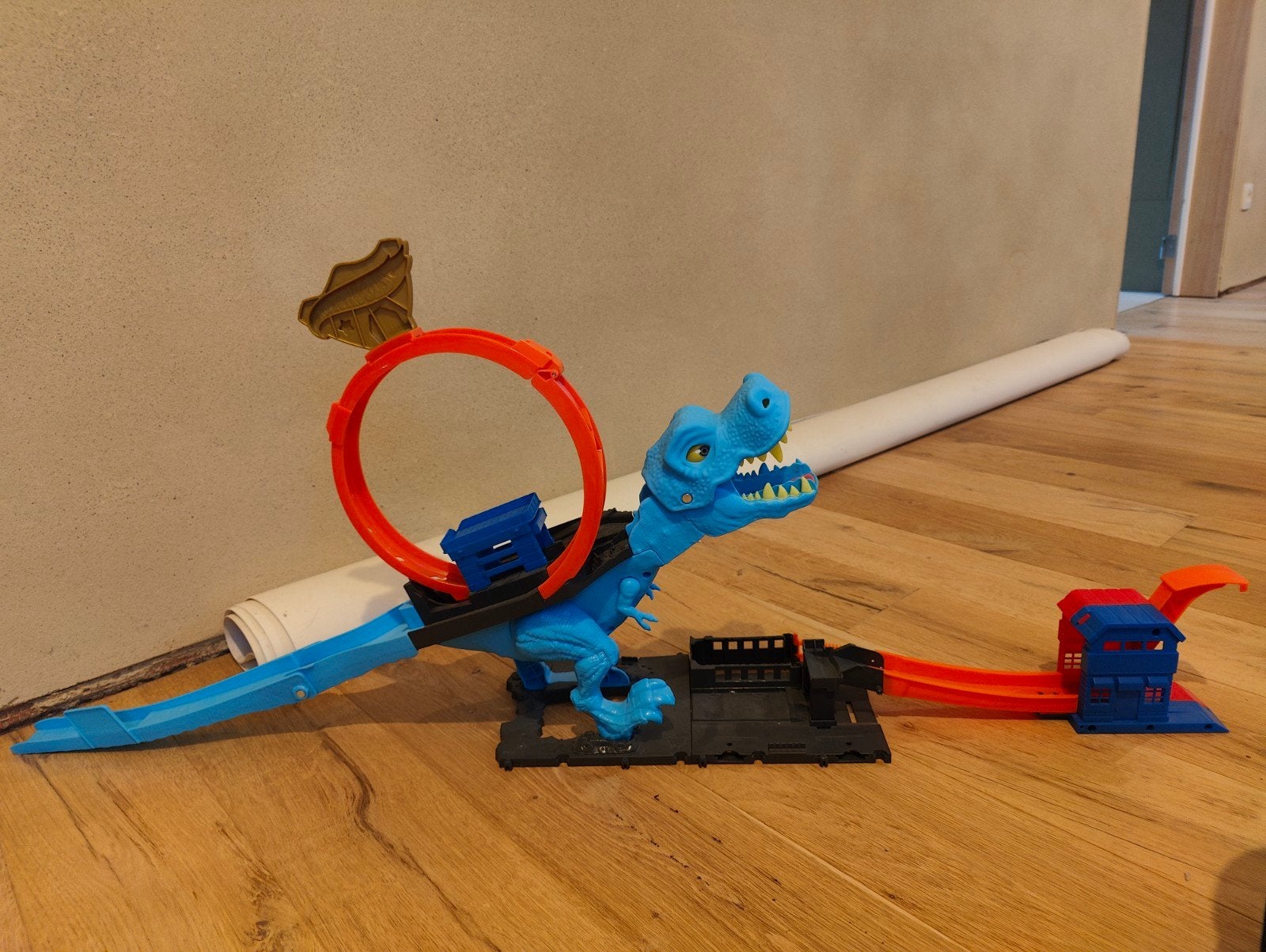 Hot Wheels city T-Rex, Comme neuf, Enlèvement, Circuit, Hot Wheels