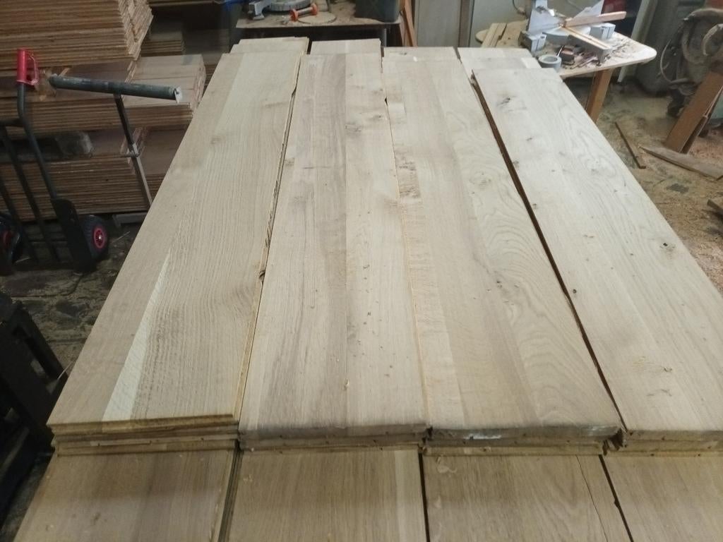 Massief eiken planken, Maison & Meubles, Ameublement | Revêtements de sol, Enlèvement