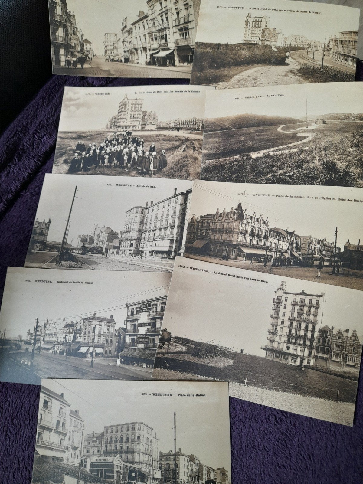 Wenduyne - Lot de 9 vues - Cartes postales -, Ophalen of Verzenden, 1920 tot 1940, Ongelopen, West-Vlaanderen