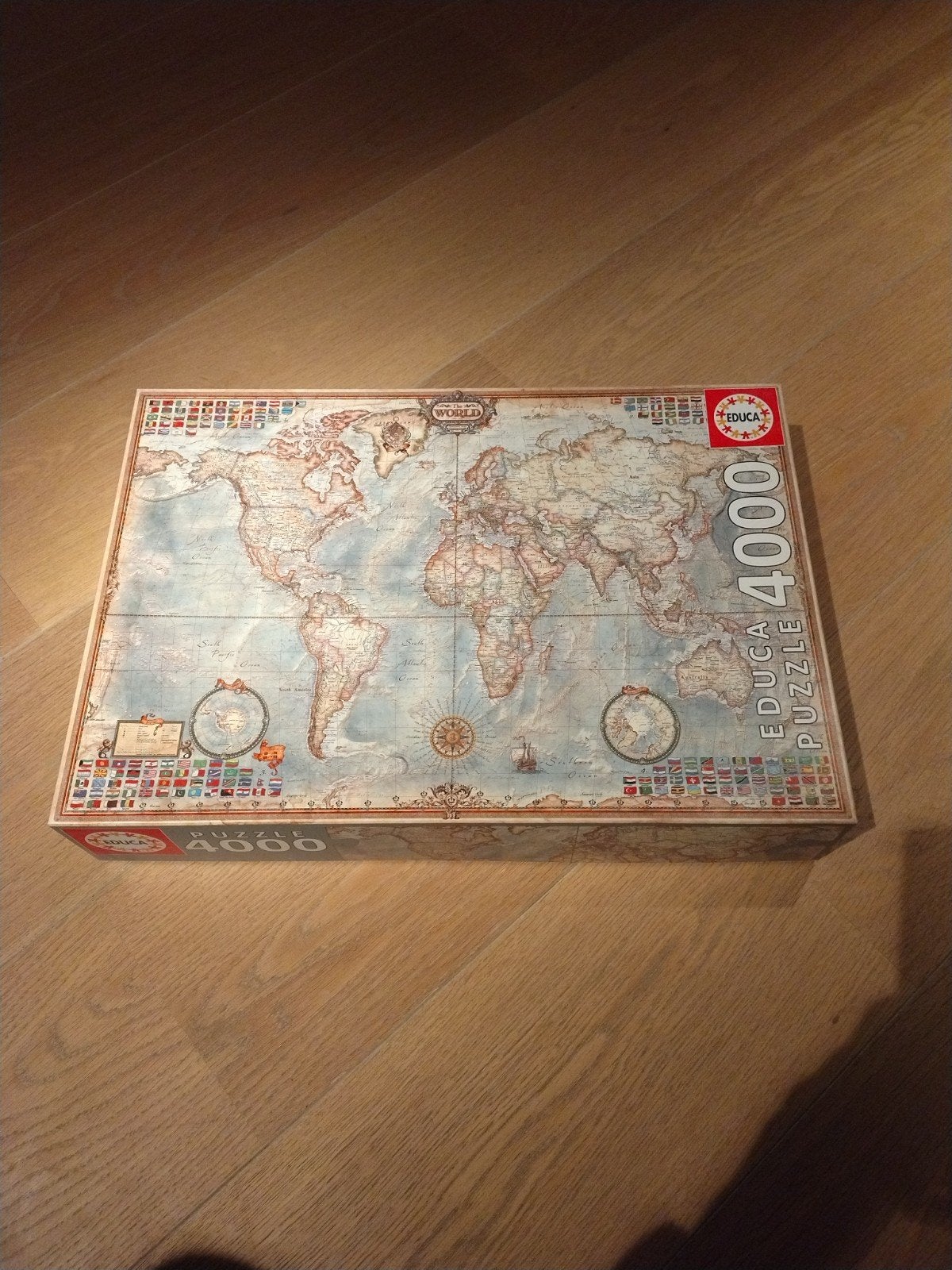 wereldkaart (compleet), Ophalen