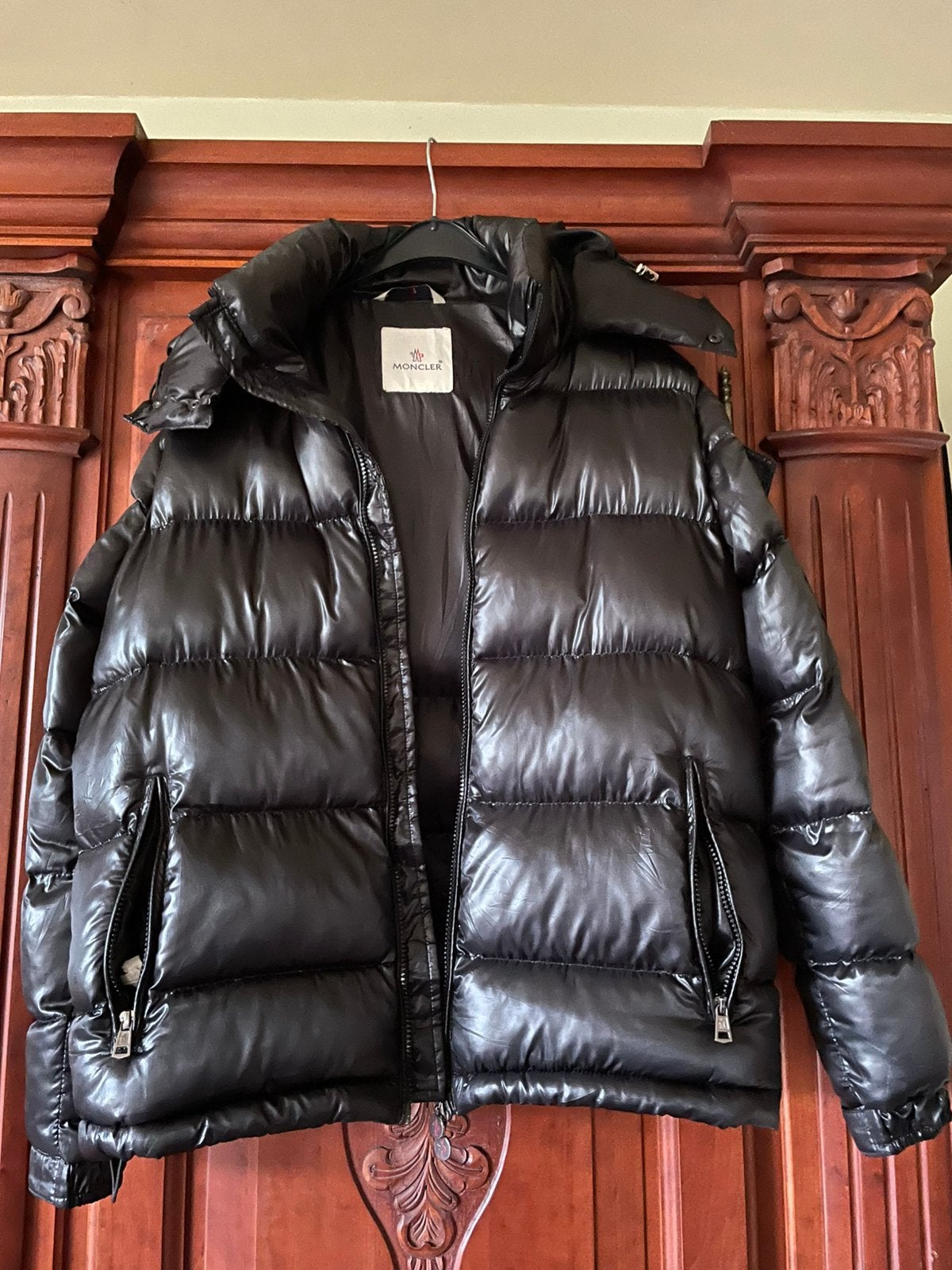 MONCLER mooie zwarte jas met afneembare kap maat M : NIEUW!, Ophalen, Nieuw, Maat 48/50 (M), Zwart