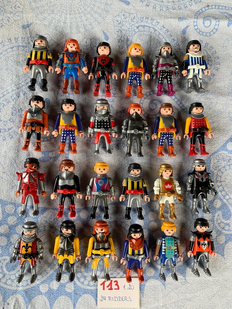 PLAYMOBIL: T13: LOT 24 RIDDERS, Kinderen en Baby's, Speelgoed | Playmobil, Losse onderdelen, Ophalen of Verzenden, Zo goed als nieuw