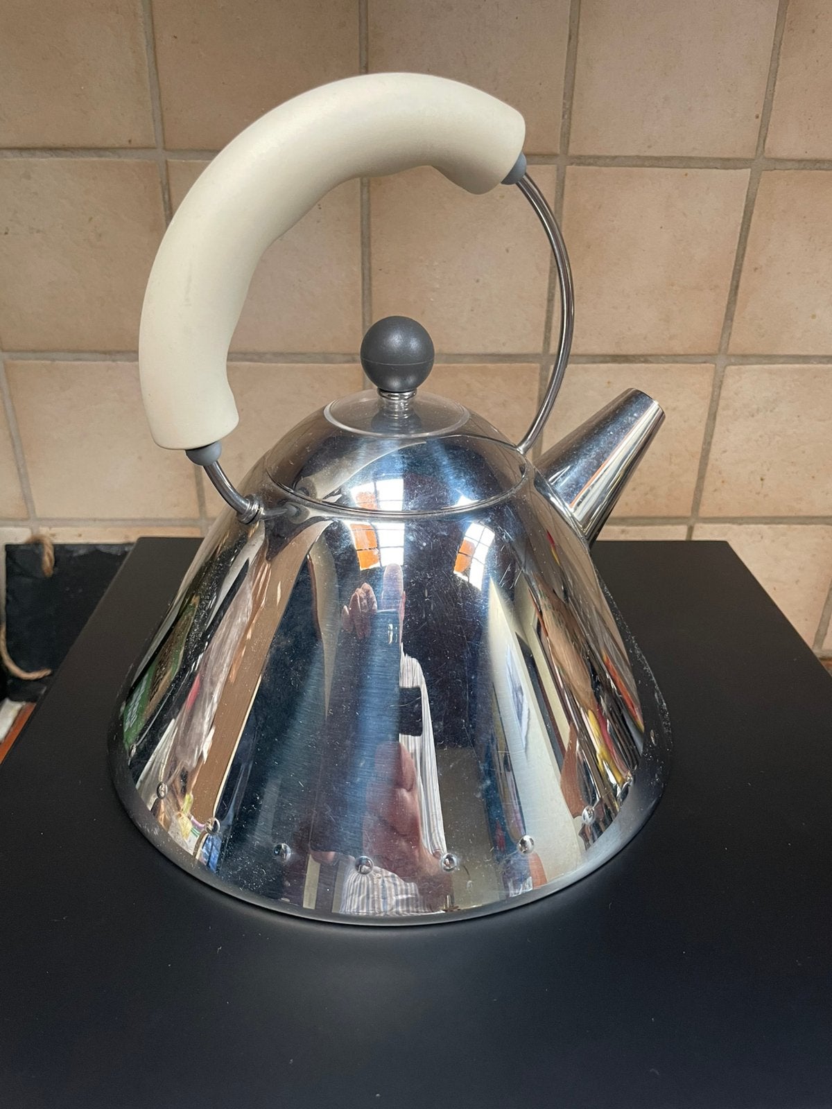 Michael Graves Alessi 9093 fluitketel / waterkoker, Ophalen, Metaal