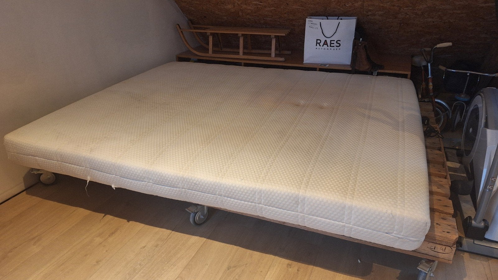 Matras 220 x 180, Ophalen, Gebruikt, Tweepersoons, Matras