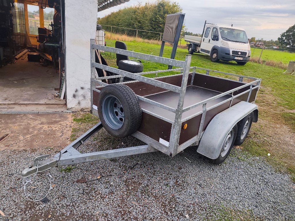 gegalvaniseerde aanhangwagen dubbelas in zeer goede staat, Enlèvement, Comme neuf