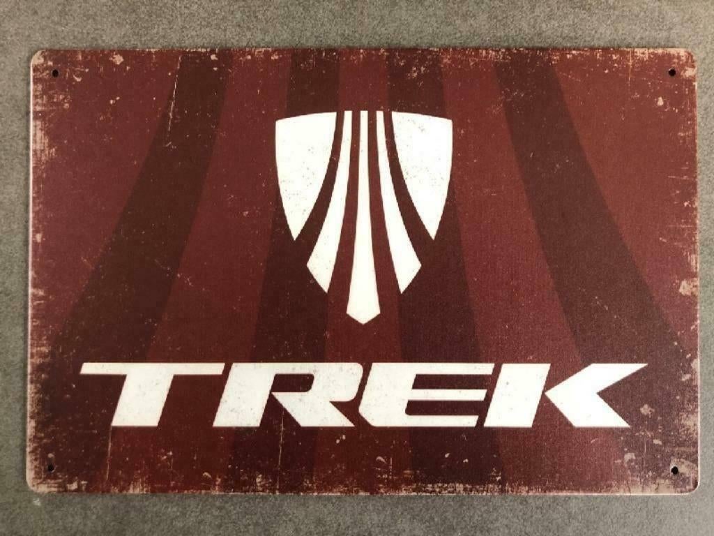 Trek metalen vintage look wandplaat - NIEUW, Ophalen of Verzenden, Nieuw, Reclamebord