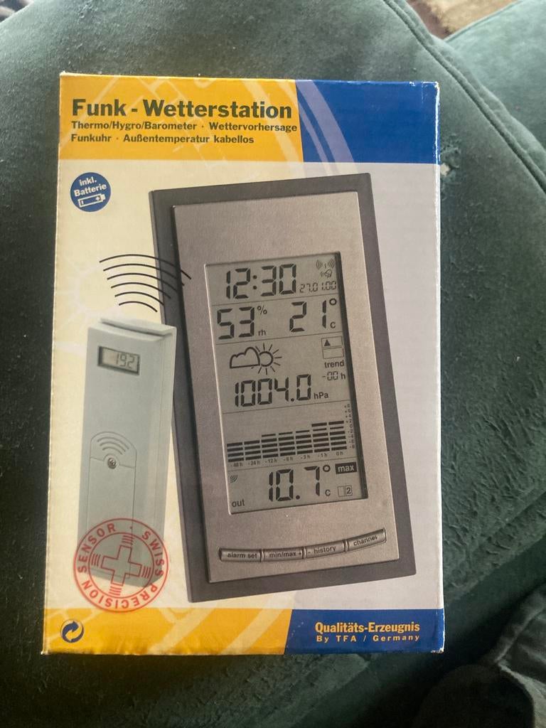 Station meteo barometrique TFA, Enlèvement ou Envoi, Comme neuf, Station météo