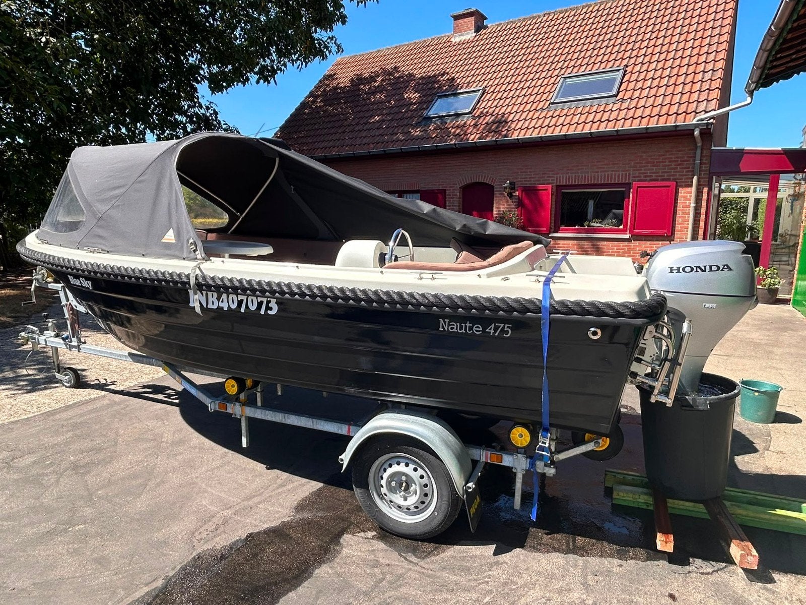 sloep Naute 475, Ophalen, Gebruikt, 5 m, Buitenboordmotor