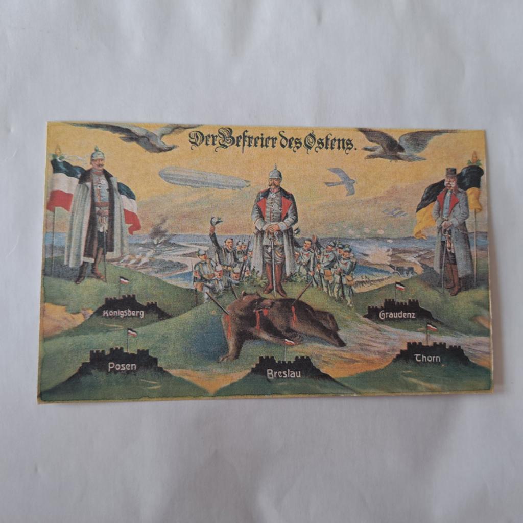 Carte historique de propagande allemande — « Der Befreier de, Enlèvement ou Envoi