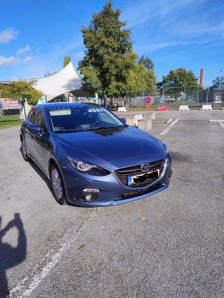 Mazda 3, Auto's, Voorwielaandrijving, Dealer onderhouden, Stof, Blauw