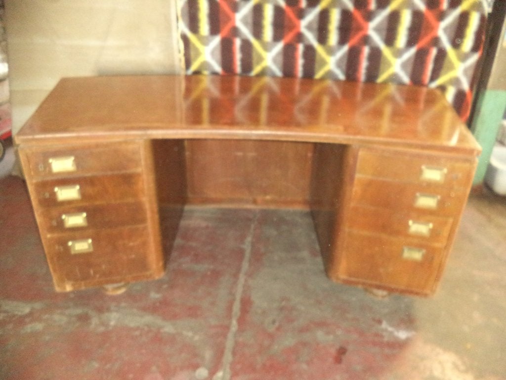 Grand bureau bois, 70 à 120 cm, Enlèvement, Utilisé, 120 à 170 cm