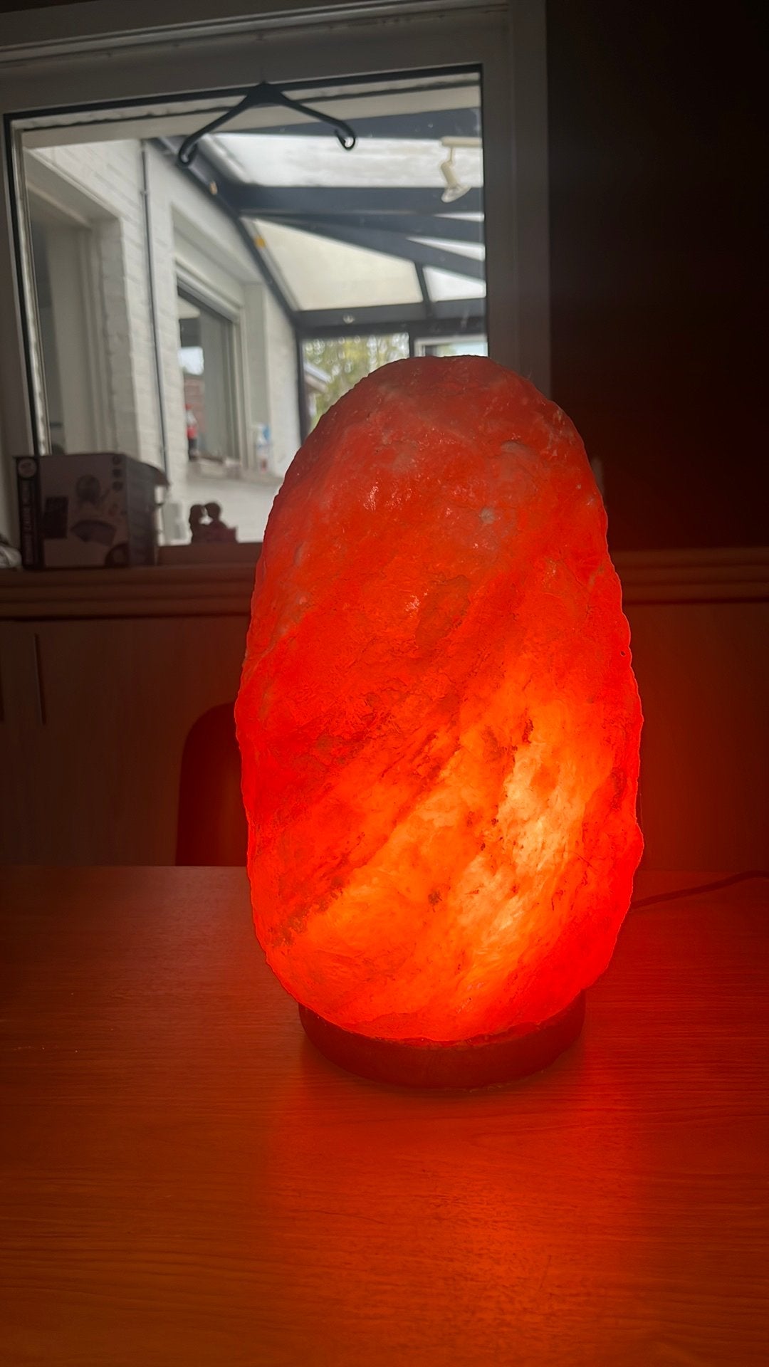 Lichtgevende zoutlamp 32cm, Ophalen, Zo goed als nieuw