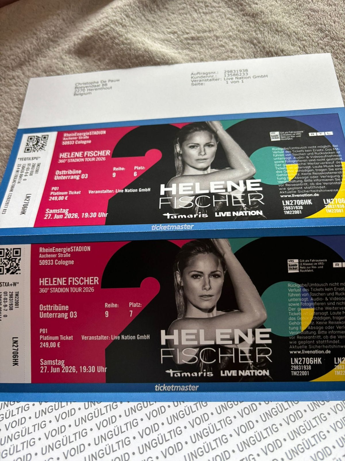 Helene Fisher concert tickets, Deux personnes, Juin, Chanson réaliste
