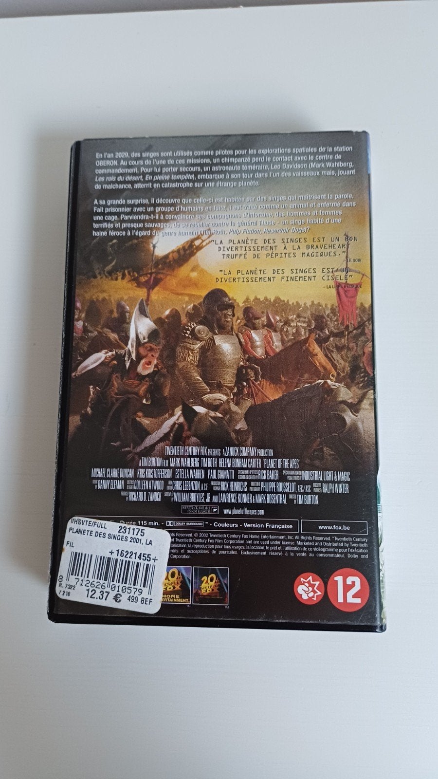 Planet of the Apes - VHS, Cd's en Dvd's, Science Fiction en Fantasy, Ophalen of Verzenden, Zo goed als nieuw, Frans