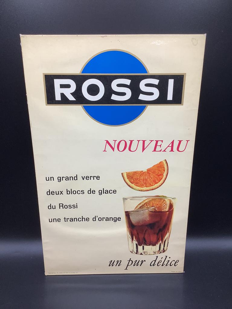 Ancienne plaque pub Martini Rossi, Enlèvement ou Envoi, Utilisé, Panneau publicitaire
