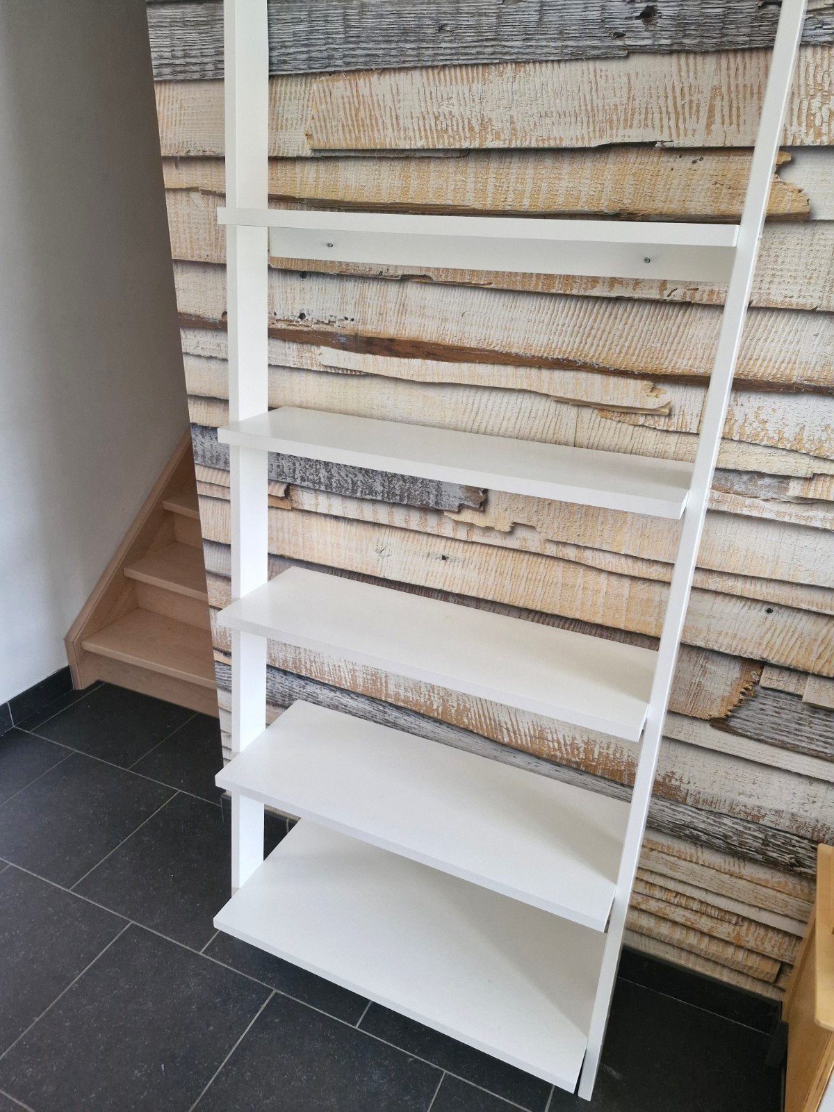 wandrek wit 5 legplanken, Ophalen, Zo goed als nieuw