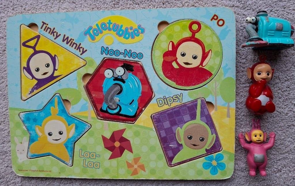 Vintage Teletubbies + Nono + puzzel  (jaren '90), Collections, Enlèvement ou Envoi