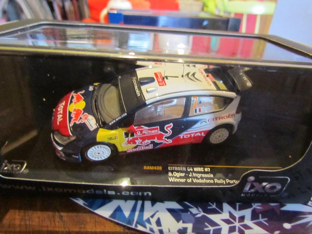 IXO Rally Citroen C4 WRC vainqueur Rally Portugal Ogier/Ing, Ophalen of Verzenden, Nieuw, Auto, Overige merken