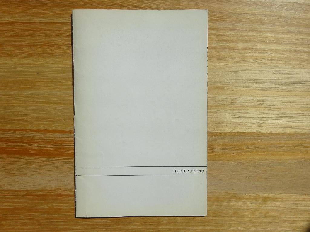 Frans Rubens, brochure, Tielt, 1971, Enlèvement ou Envoi, Utilisé, Peinture et dessin