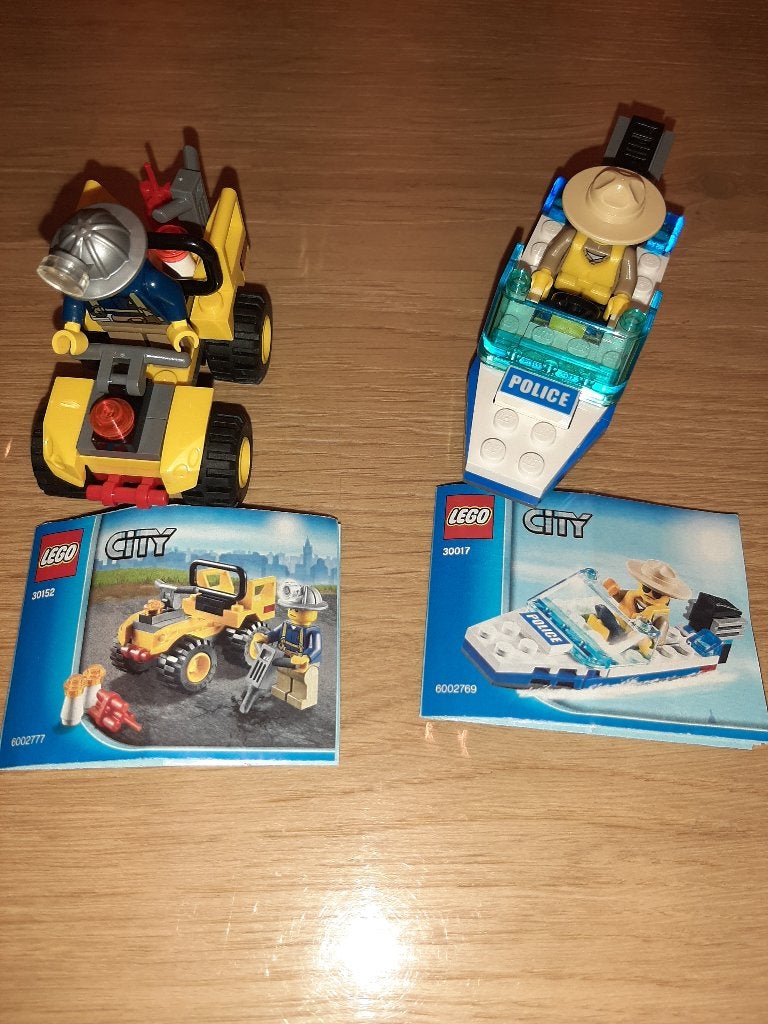 Ensembles Lego City 30017 + 30152 Police + Mining, City, Enlèvement ou Envoi, Lego, Ensemble complet