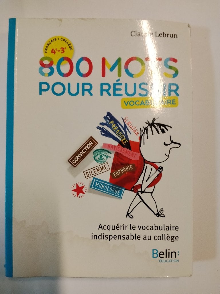 800 mots pour réussir:  Claude Lebrun, Livres, Enlèvement ou Envoi, Utilisé