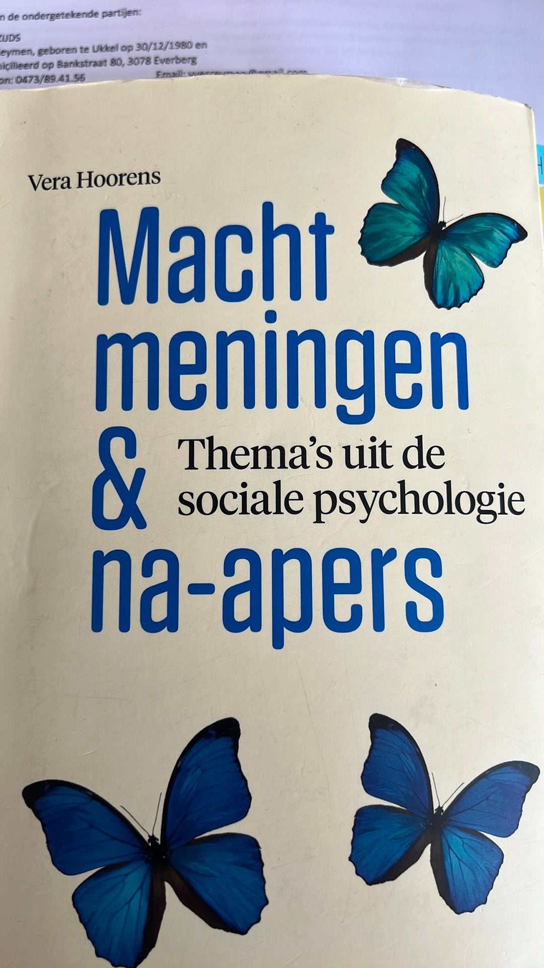 Vera Hoorens - Macht, meningen en na-apers, Ophalen of Verzenden, Vera Hoorens