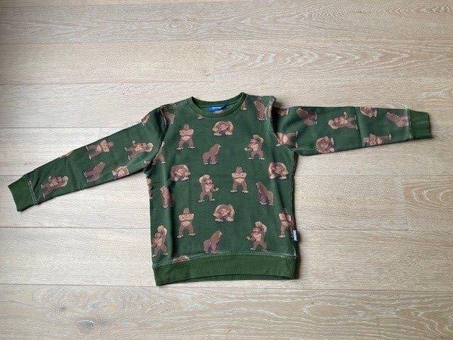 Donkergroene sweater Someone bedrukking apen 140 cm, Kinderen en Baby's, Kinderkleding | Maat 140, Gebruikt, Trui of Vest, Ophalen of Verzenden