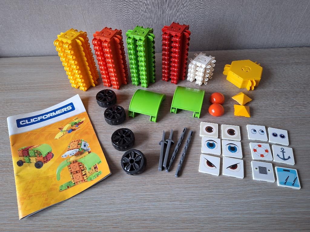 ☼ Set clicformers 70st, Kinderen en Baby's, Speelgoed | Bouwstenen, Ophalen of Verzenden, Zo goed als nieuw
