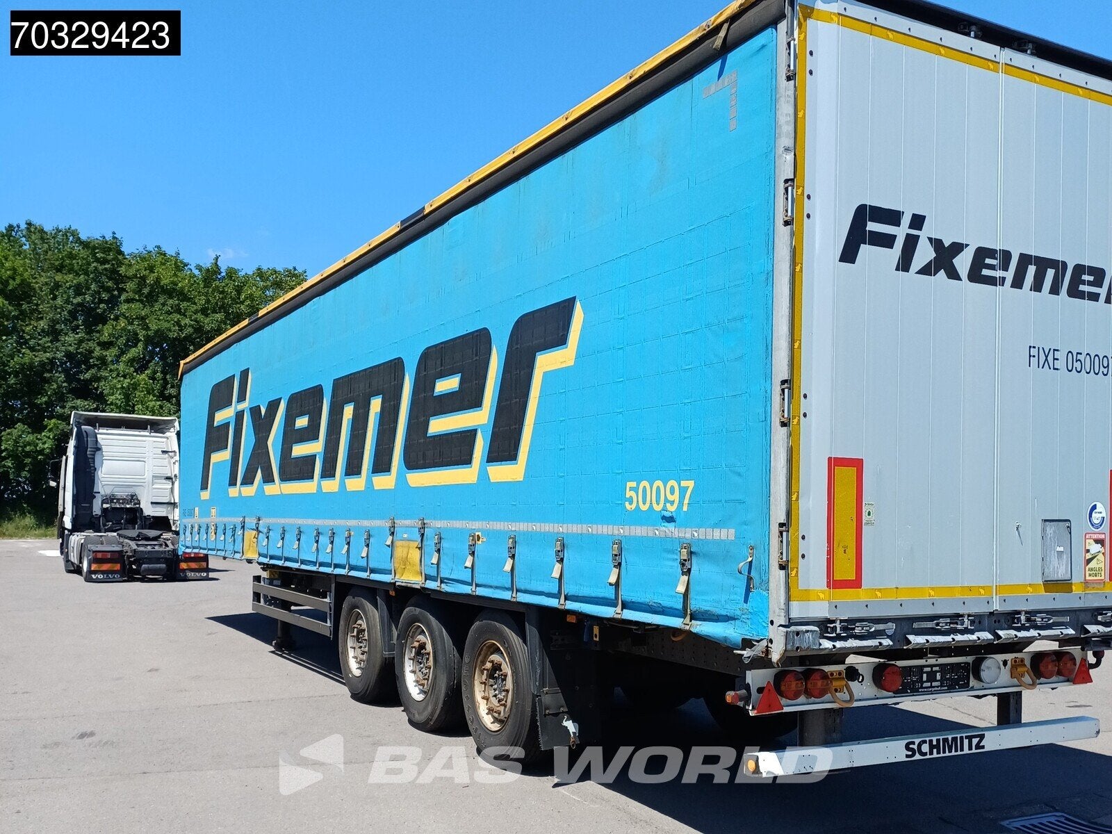 Schmitz SCB*S3T Huckepack Sliding Roof, Auto's, Stof, Blauw, Overige brandstoffen, Bedrijf