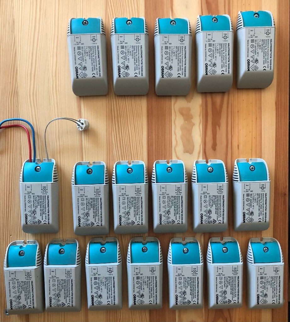 Osram muistransfo Halotronic HTM70VA + HTM105VA (NIEUWSTAAT), Ophalen, Zo goed als nieuw, Overige merken, Omvormer